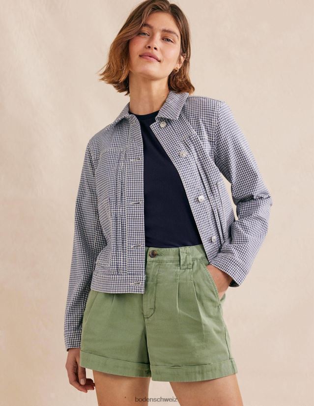 Boden Frauen T-Shirt mit Rundhalsausschnitt aus reiner Baumwolle VH86PT1863 Kleidung Marine