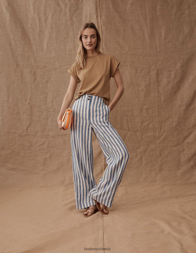 Boden Frauen T-Shirt zurückdrehen VH86PT2572 Kleidung Kamel