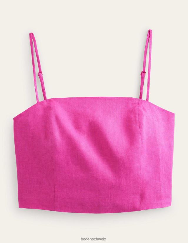 Boden Frauen Tailliertes Trägertop aus Leinen VH86PT1893 Kleidung rosaviolett