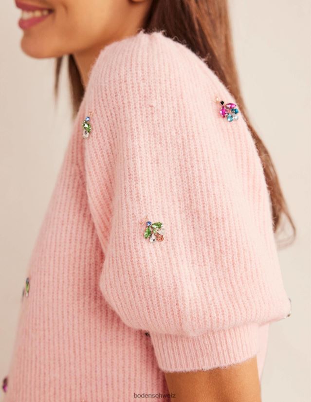 Boden Frauen Verziertes, flauschiges T-Shirt VH86PT1467 Kleidung Mäusespeck