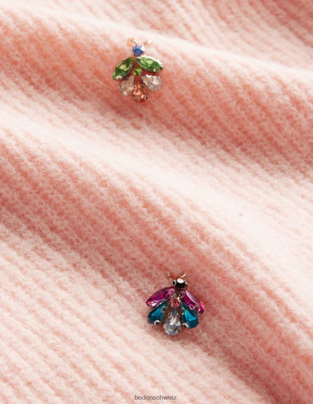 Boden Frauen Verziertes, flauschiges T-Shirt VH86PT1467 Kleidung Mäusespeck