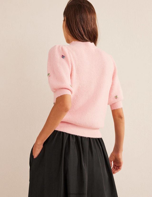 Boden Frauen Verziertes, flauschiges T-Shirt VH86PT1467 Kleidung Mäusespeck