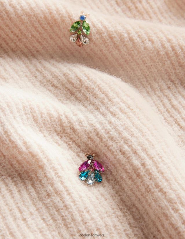 Boden Frauen Verziertes, flauschiges T-Shirt VH86PT1721 Kleidung Seil