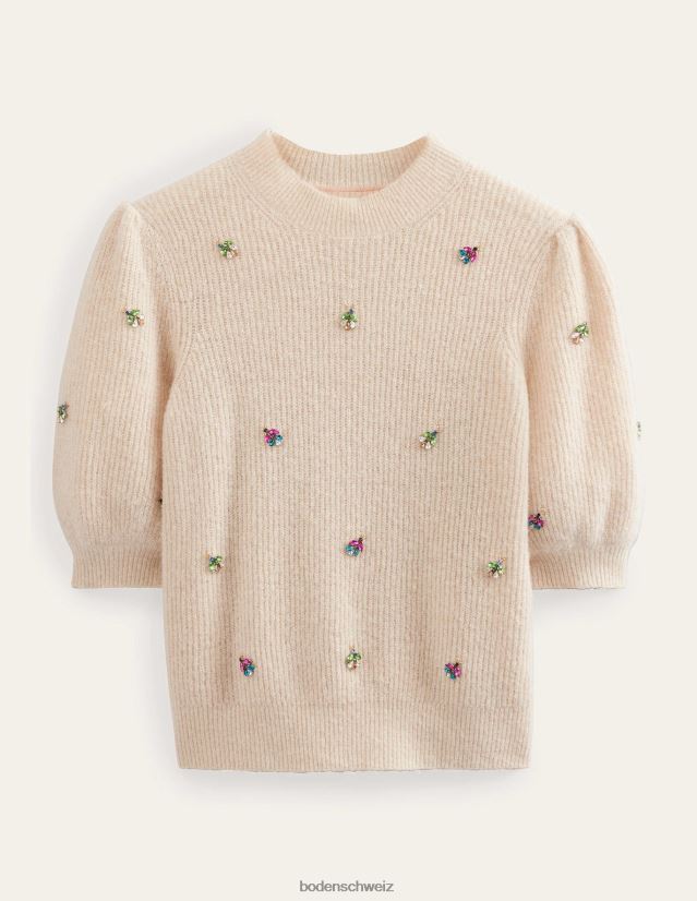 Boden Frauen Verziertes, flauschiges T-Shirt VH86PT1721 Kleidung Seil