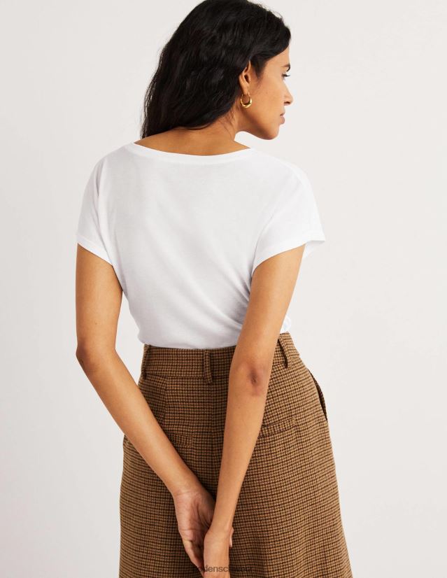 Boden Frauen Weiches, ärmelloses Oberteil VH86PT1925 Kleidung Weiß