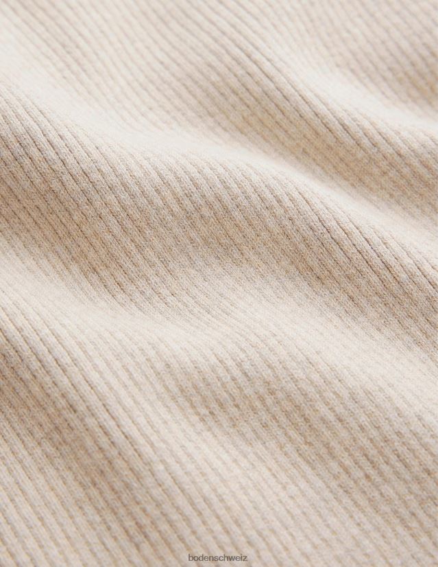 Boden Frauen gerippte Racer-Weste VH86PT1054 Kleidung Chinchilla-Melange