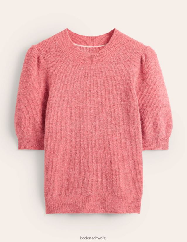 Boden Frauen geripptes, flauschiges Oberteil VH86PT1527 Kleidung verblasste Rose