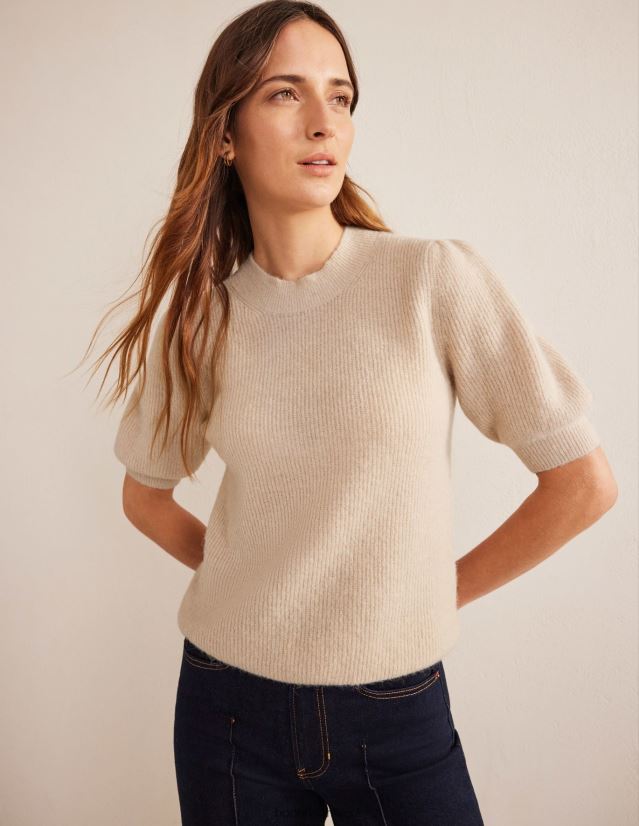 Boden Frauen geripptes, flauschiges Oberteil VH86PT1741 Kleidung Seil