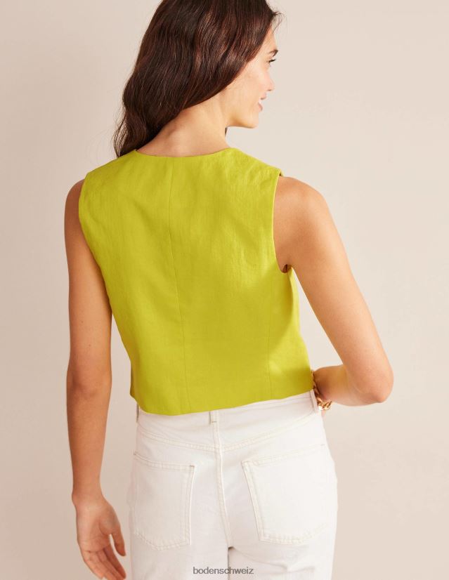 Boden Frauen maßgeschneiderte Leinenweste VH86PT2597 Kleidung Zitrusfrüchte