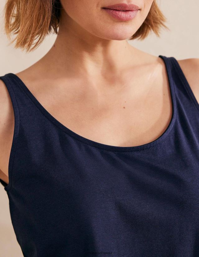 Boden Frauen offenes Tanktop VH86PT2199 Kleidung Marine