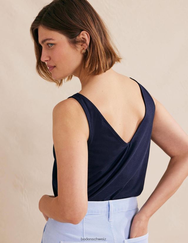 Boden Frauen offenes Tanktop VH86PT2199 Kleidung Marine