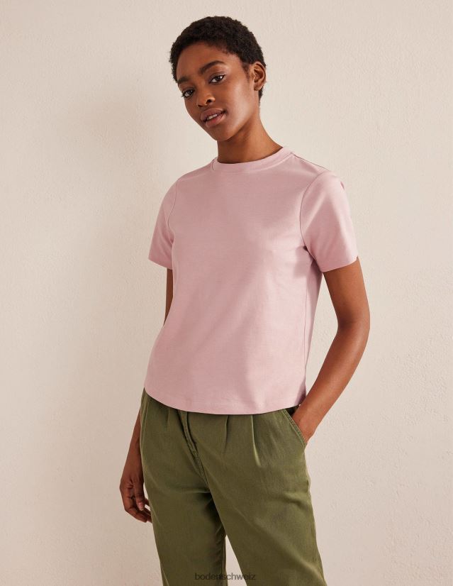 Boden Frauen perfektes Baumwoll-T-Shirt VH86PT1933 Kleidung Milchshake