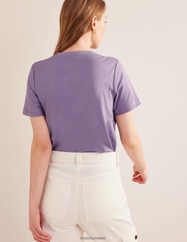 Boden Frauen perfektes Baumwoll-T-Shirt VH86PT2089 Kleidung wilde Distel