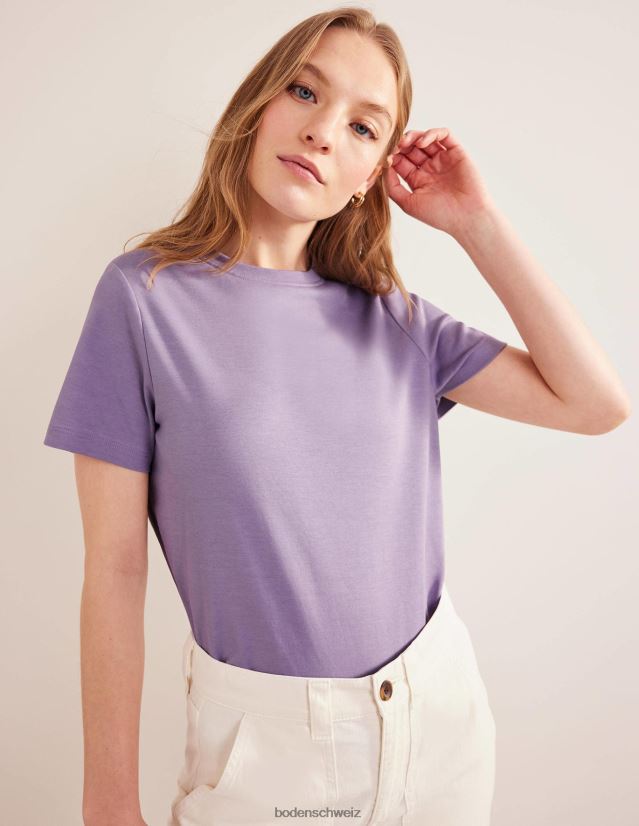 Boden Frauen perfektes Baumwoll-T-Shirt VH86PT2089 Kleidung wilde Distel