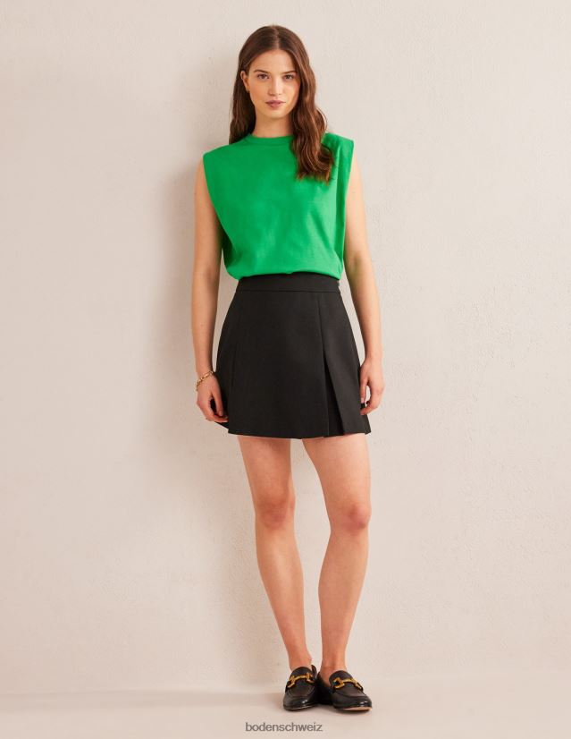 Boden Frauen perfektes ärmelloses Baumwolloberteil VH86PT2585 Kleidung grüne Biene