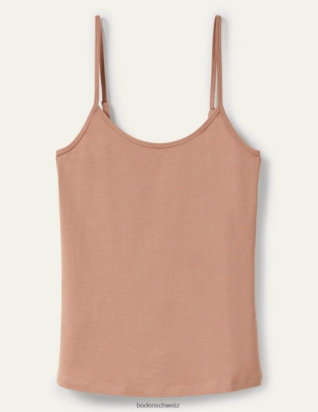 Boden Frauen schlichtes Cami-Oberteil VH86PT206 Kleidung mittelbeige