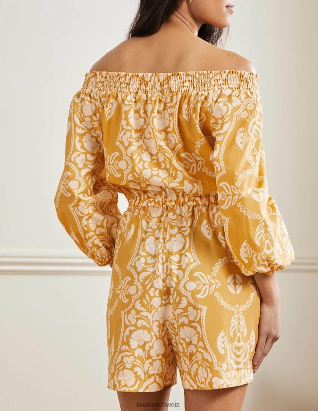 Boden Frauen Schulterfreier Spielanzug VH86PT2429 Kleidung Butter & Passionsblüte