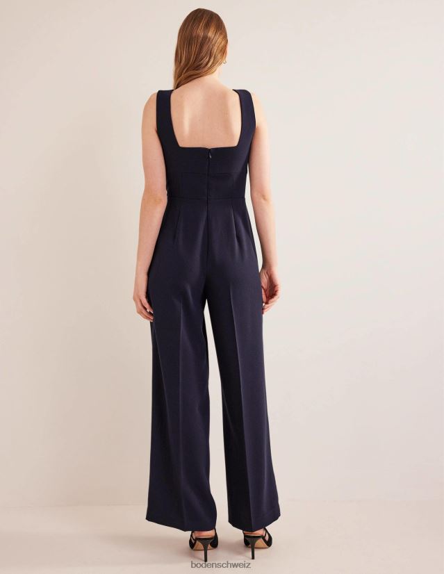 Boden Frauen Sweetheart-Jumpsuit mit weitem Bein VH86PT1198 Kleidung Marine