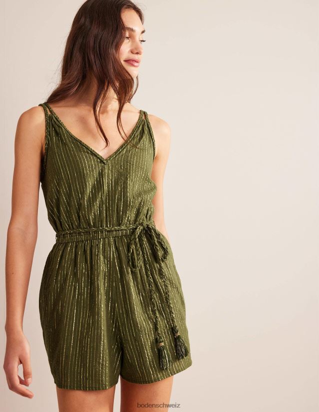 Boden Frauen griechischer Spielanzug VH86PT1690 Kleidung Capulet-Olive