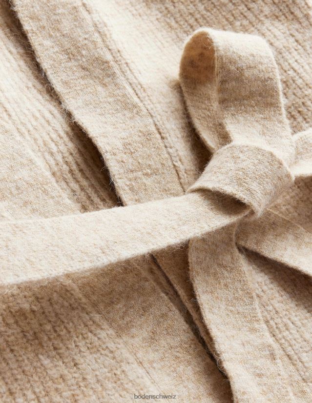 Boden Frauen Flauschiger Cardigan mit Gürtel VH86PT1906 Kleidung Chinchilla-Melange
