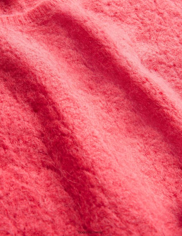 Boden Frauen Flauschiger Pointelle-Pullover VH86PT1810 Kleidung Koralle
