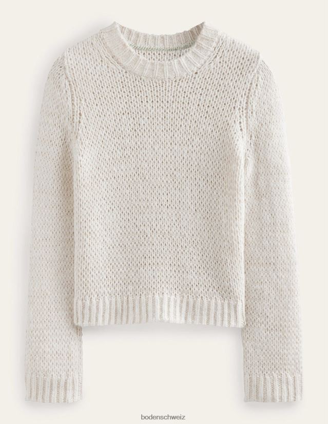 Boden Frauen Flauschiger Pullover mit offenen Maschen VH86PT1383 Kleidung warmes Elfenbein