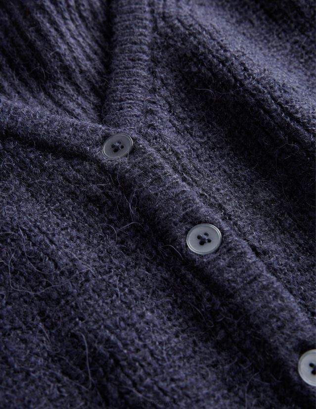 Boden Frauen Flauschiger, verkürzter Cardigan VH86PT1177 Kleidung Marine