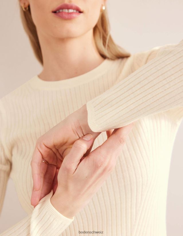 Boden Frauen Gerippter Merinopullover VH86PT1153 Kleidung Pisa-Schale