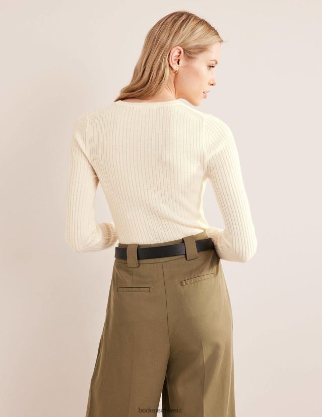 Boden Frauen Gerippter Merinopullover VH86PT1153 Kleidung Pisa-Schale