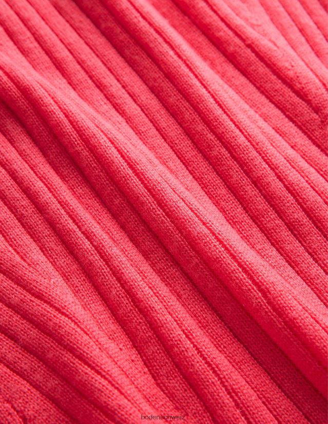 Boden Frauen Gerippter Merinopullover VH86PT2088 Kleidung Koralle