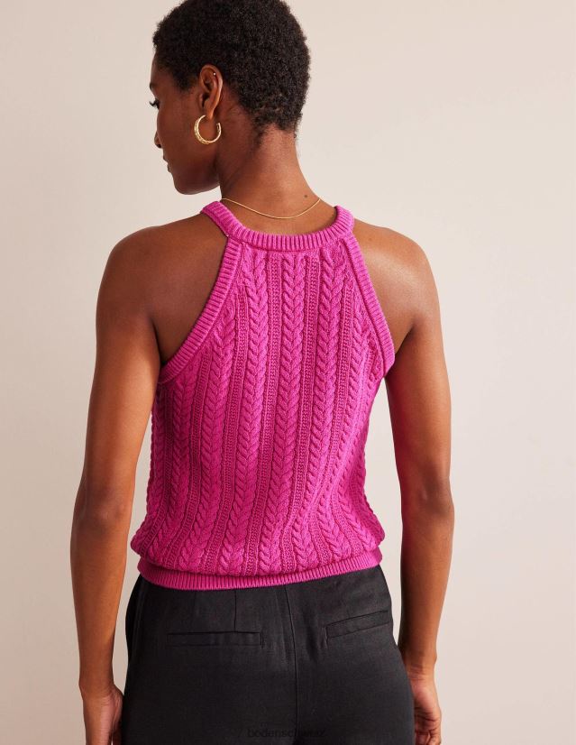 Boden Frauen Maschengestricktes Tanktop VH86PT623 Kleidung Phlox rosa