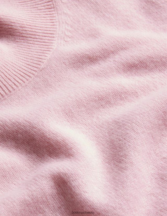 Boden Frauen Rollkragenpullover aus Kaschmir VH86PT1587 Kleidung Marshmallow-Rosa