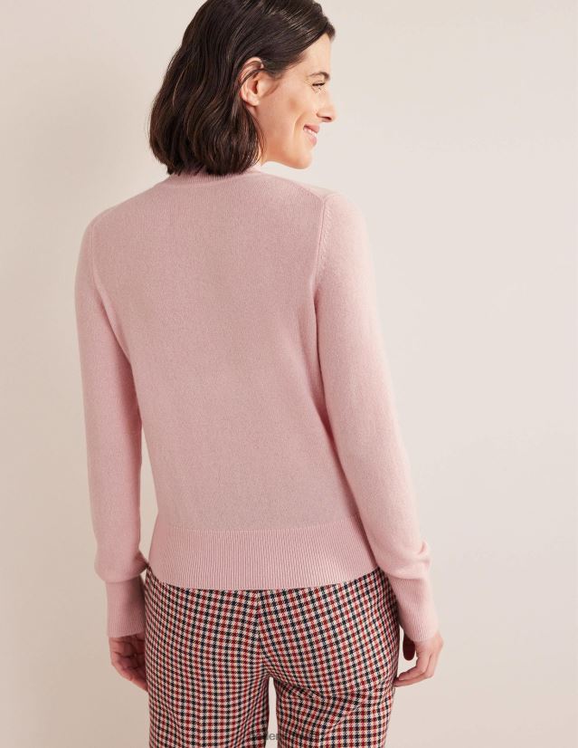 Boden Frauen Rollkragenpullover aus Kaschmir VH86PT1587 Kleidung Marshmallow-Rosa