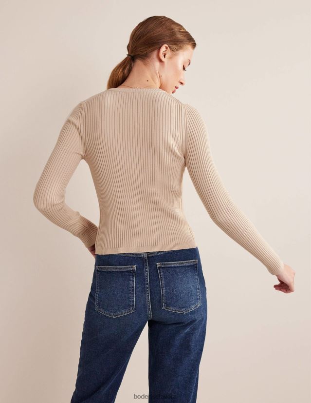 Boden Frauen Strickjacke mit gerippten Details VH86PT1027 Kleidung Seil
