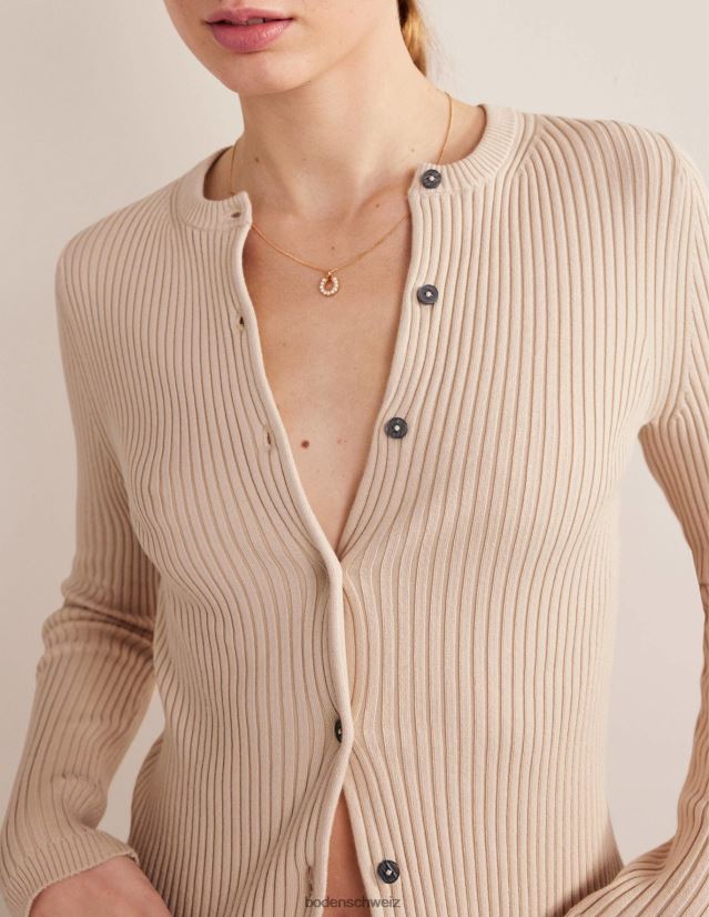 Boden Frauen Strickjacke mit gerippten Details VH86PT1027 Kleidung Seil