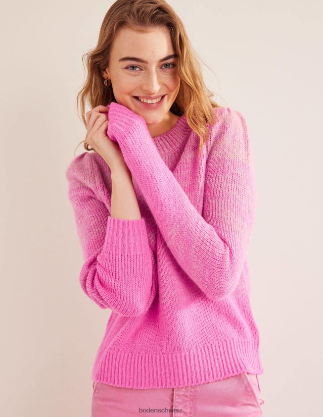Boden Frauen flauschiger Pullover VH86PT1428 Kleidung rosa Ombre