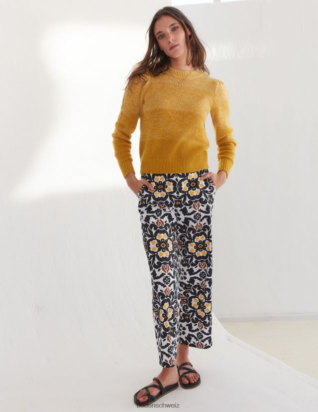 Boden Frauen flauschiger Pullover VH86PT1498 Kleidung gelbes Ombre