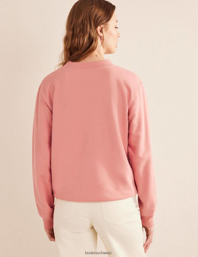 Boden Frauen übergroßes Sweatshirt VH86PT1939 Kleidung Rosa