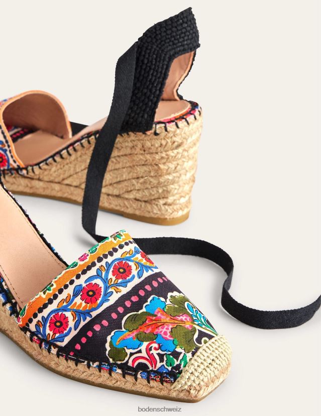 Boden Frauen Esme Espadrille-Wedges VH86PT2377 Schuhwerk Nelkenblüte