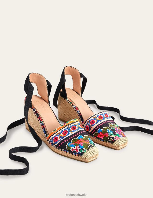 Boden Frauen Esme Espadrille-Wedges VH86PT2377 Schuhwerk Nelkenblüte