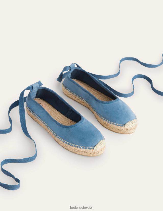 Boden Frauen Espadrilles mit Knöchelbindung VH86PT2606 Schuhwerk Korporalblau