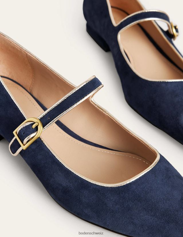 Boden Frauen Spitze Mary-Jane-Schuhe VH86PT2607 Schuhwerk Marine