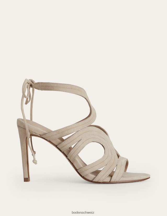 Boden Frauen Cut-out-Sandalen mit Absatz VH86PT698 Schuhwerk Haferflocken-Wildleder