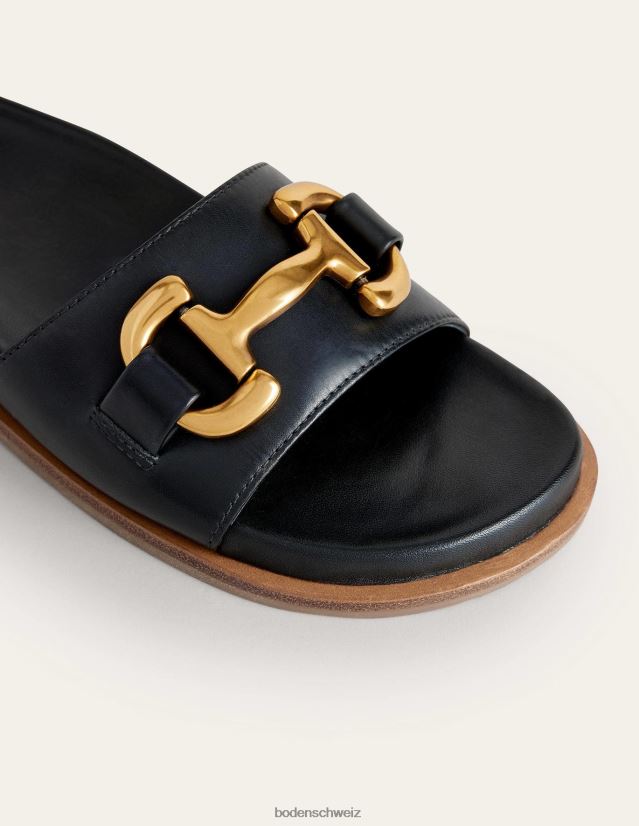 Boden Frauen Iris-Snaffle-Slider-Sandalen VH86PT690 Schuhwerk Schwarz