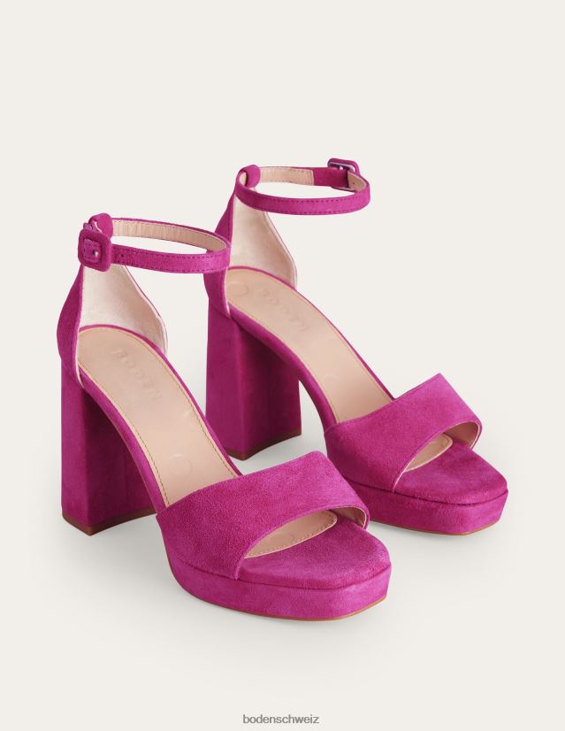 Boden Frauen Plateausandalen mit Absatz VH86PT2311 Schuhwerk Festival-Rosa