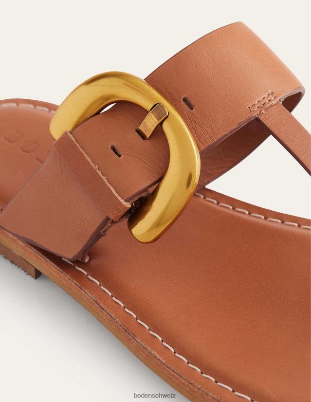 Boden Frauen Sandalen mit Zehensteg und Schnalle VH86PT691 Schuhwerk bräunen