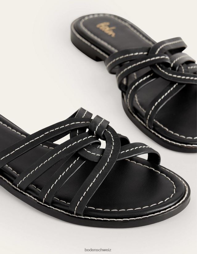 Boden Frauen Schieber mit mehreren Riemen VH86PT2305 Schuhwerk Schwarz