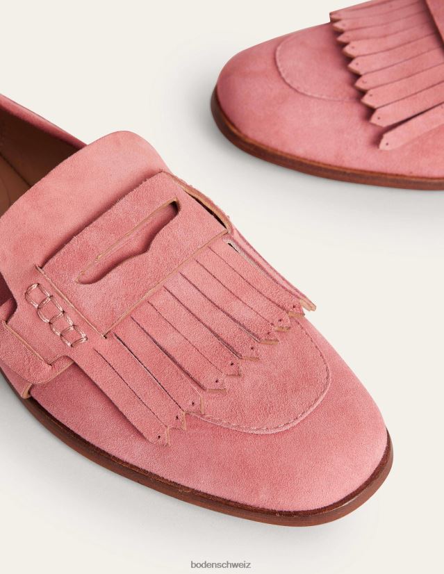 Boden Frauen Loafer mit Penny-Detail VH86PT2341 Schuhwerk Rouge-Wildleder