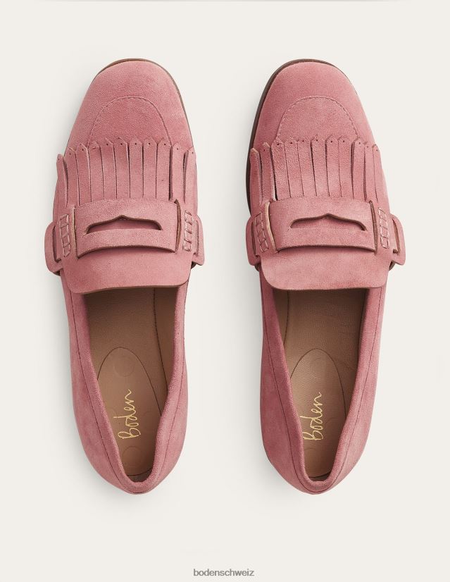 Boden Frauen Loafer mit Penny-Detail VH86PT2341 Schuhwerk Rouge-Wildleder
