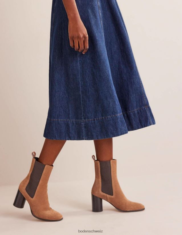 Boden Frauen Chelsea-Stiefel mit Absatz VH86PT727 Schuhwerk goldbraun